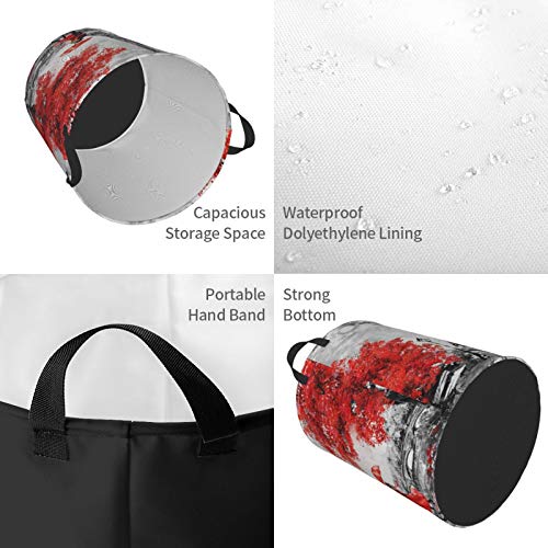 Fehuew Red Eiffel Tower Lovers Romantic Paris Collapsible Laundry Basket With Handle Waterproof Fabric Hamper Laundry Storage Baskets Organizer Large Bins For Dirty Clothes,Toys,Bathroom #TOP3