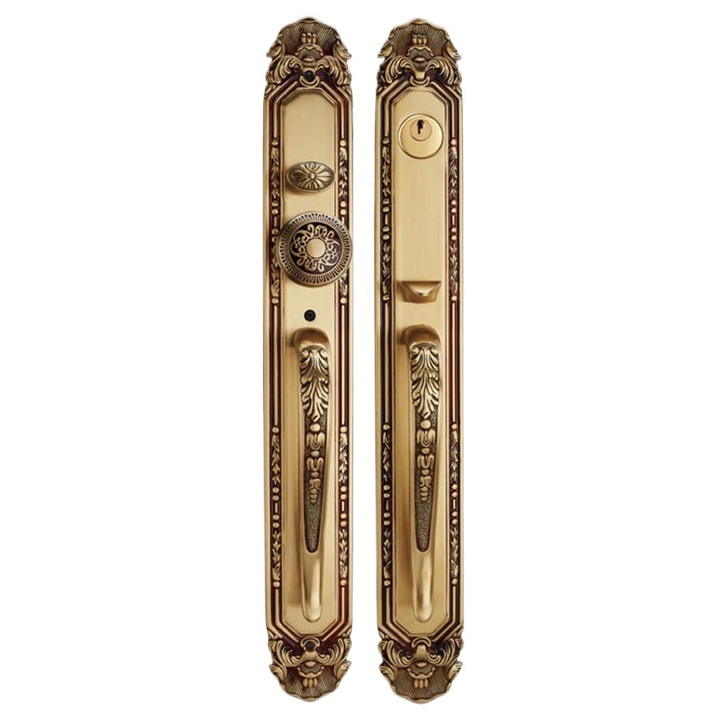 Serrure de porte en laiton robuste contre l'usure du temps