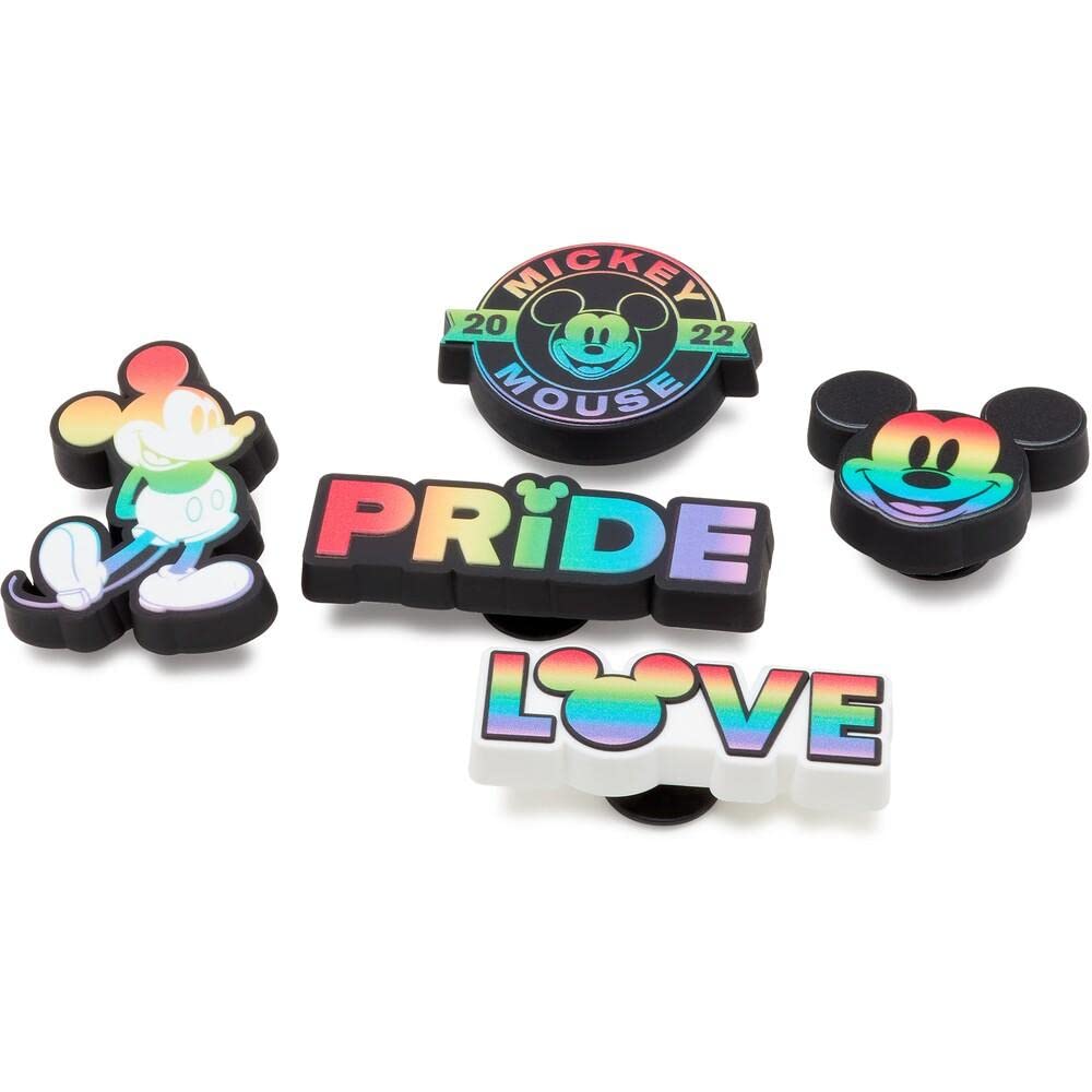 Crocs Jibbitz 5-Pack Disney Shoe Charms | Jibbitz, Rainbow Celebration, Small