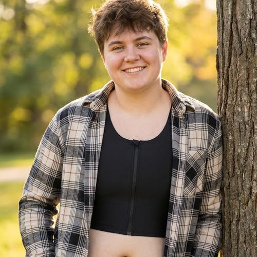 Image of Wonababi Chest Binder for Transgender - Fullback Ultra Flat Compression Bra | Ultra Flat Trans Binder, Strong Compression Full-back Support for FTM, Large Breasts, Genderfluid