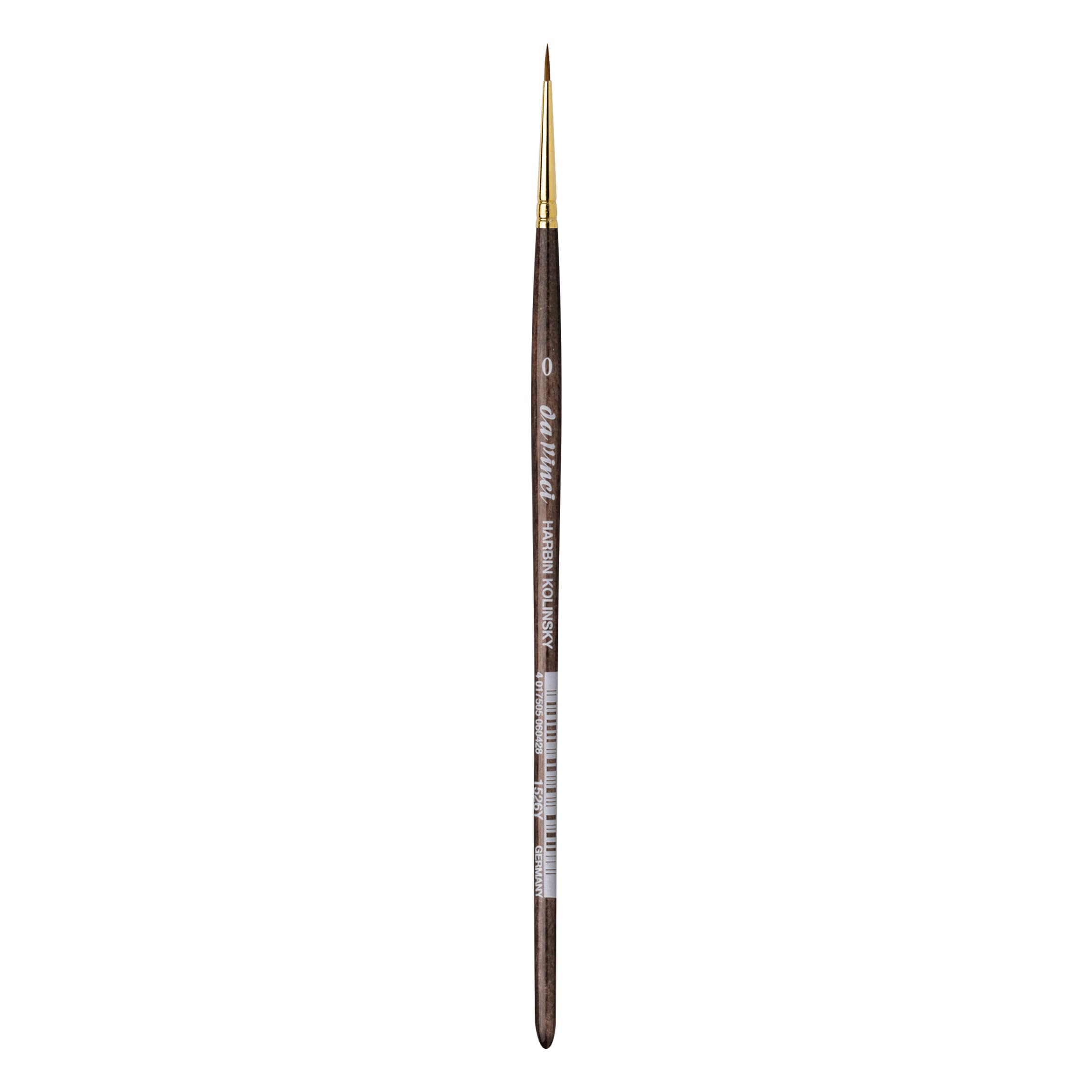 da Vinci Watercolor Series Paint Brush, Round Harbin Kolinsky Red Sable with Black Handle, Size 0 (1526Y-0)