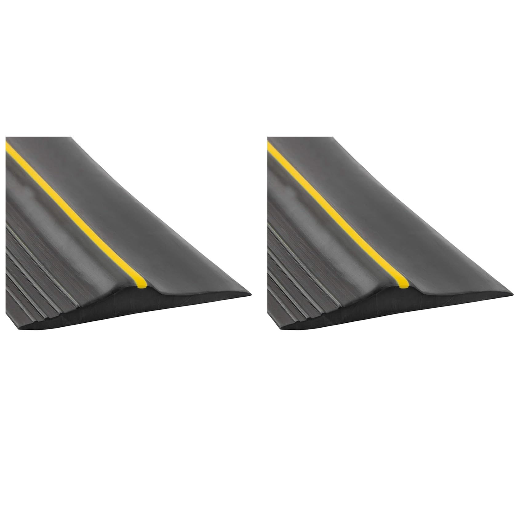 Jnchdghwa Black 2X Universal Garage Door Bottom Threshold Seal Strip Weatherproof Rubber (10Ft, )