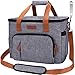 Borsa Termica, ZATOGOO 28L Borsa Frigo Isoterma per Portare Frutta, Borsa Termica Grande Manutenzione di Freddo e Caldo Porta Pranzo Termico Borsa Termica Isolante per Spiaggia Picnic (Grigio)