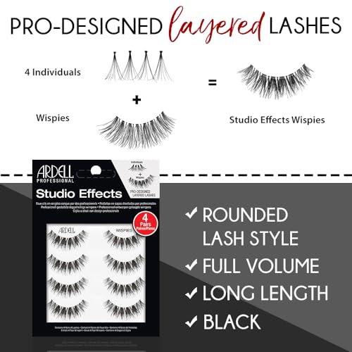 Faux cils Studio Effects Wispies Ardell volume intense maquillage regard - 4
