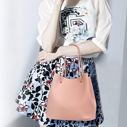 Women's Purses And Handbags Set, 4Pcs PU Leather Shoulder Bag/Top Handle Bag/Satchel Purses, Fashion Tote Bags Set4