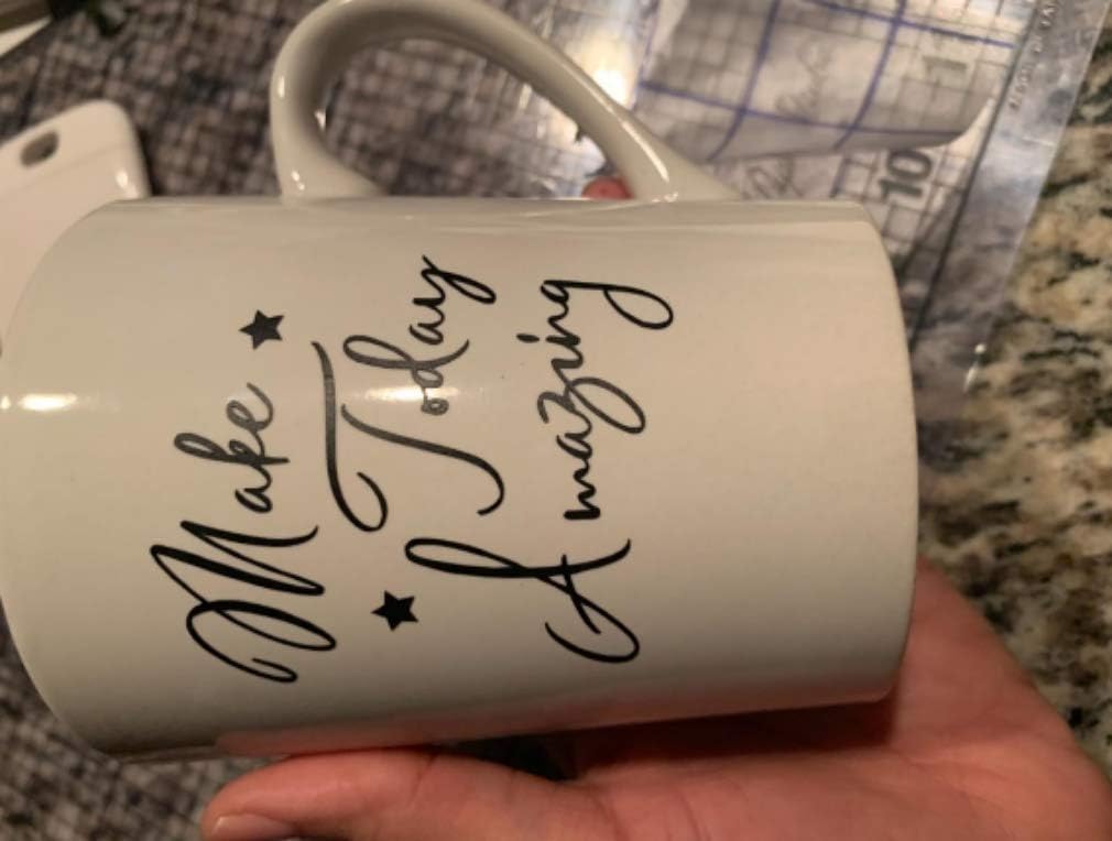 Transfer Tape for Vinyl - 12" X 10 Feet Roll w/Grid- Good Alignment for Cameo Silhouette Cricut Self Adhesive Vinyl for Decals, Walls, Signs, Windows and Smooth Surfaces