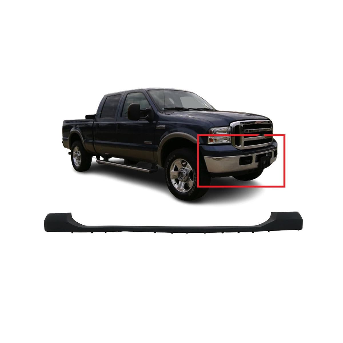 FitParts Compatible with Ford F-250/F-350 2006–2007 Front Bumper Cover