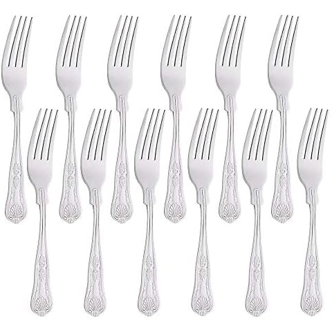 Juego de 12 tenedores de postre de acero inoxidable Buyer Star Cover