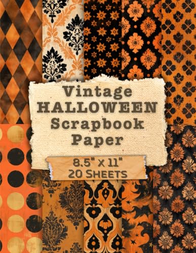 Vintage Halloween Scrapbook Paper Pad: 8.5" x 11" with Double-Sided Sheets of Decorative Craft Paper for Junk Journals, Scrapbooking, Collage and MORE! image 2
