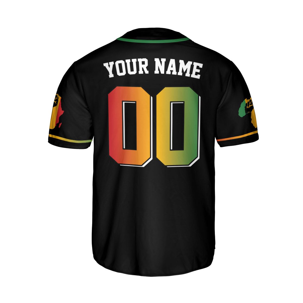 Generic Custom Juneteenth 1865 Freedom Baseball Jersey Celebrating Black History Month, Independence Day Pride Flag Apparel Men Women (Polyester Blend, Style 6)