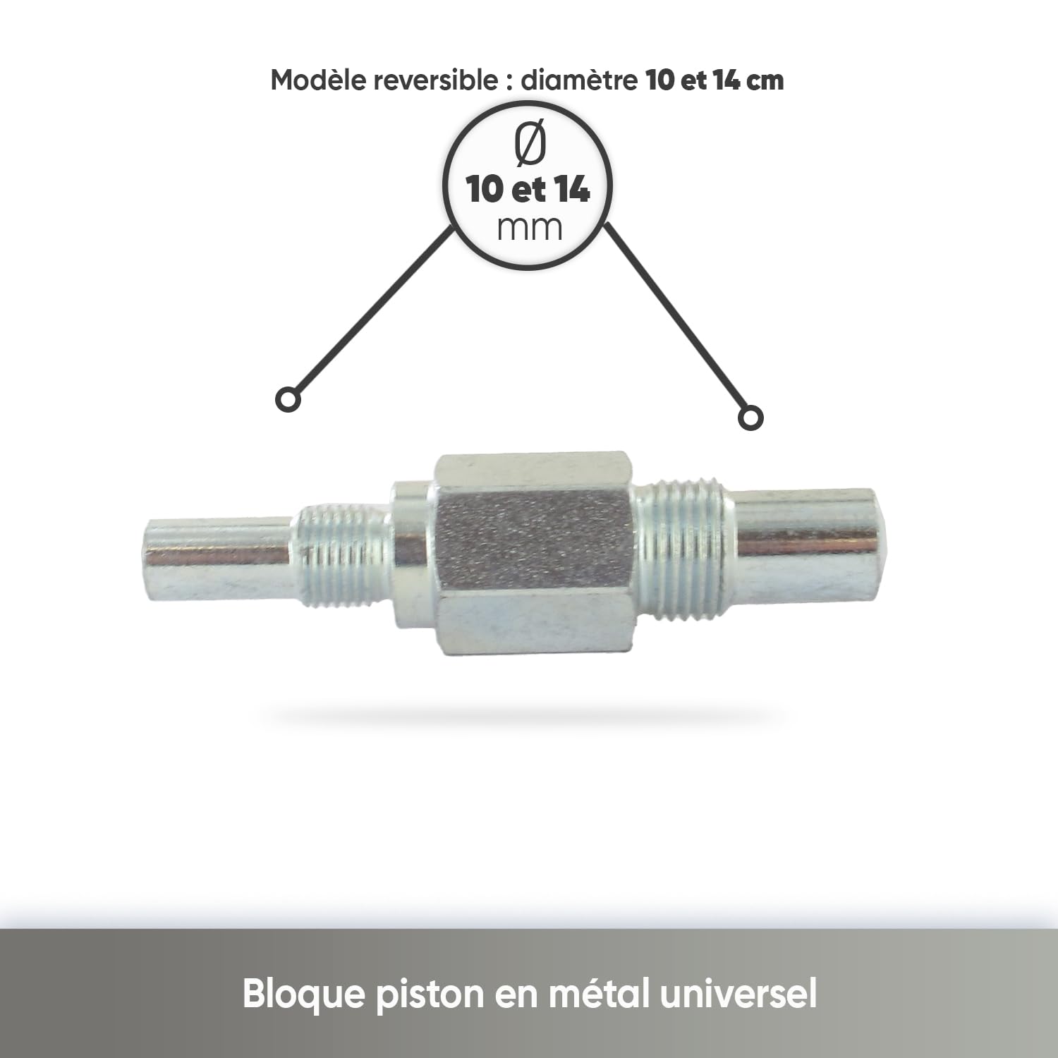 GREENSTAR - Blocca pistone in metallo - Modello reversibile Diametro 10 e 14 mm- Per motori 2 e 4 tempi - Manutenzione & Riparazione