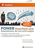Power PowerPoint 2010 (Video-Training): Präsentationen, die man nicht vergisst. 33 fertige Folienvorlagen. 8 Stunden Video-Training + Tutorial to go: ... & Co. (AW Videotraining Grafik/Fotografie)