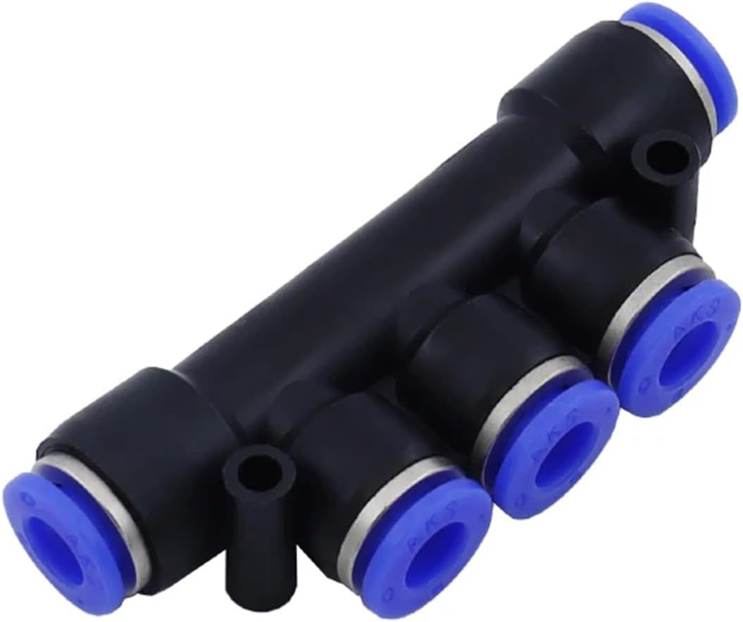 PK-06 PK-6,5 Way 6MM To 6MM One Touch Push In Hose Pipe Tube Air Fitting Connecotor Triple MultI Coupler