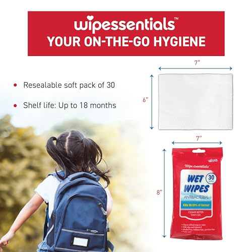 WipeEssentials Hand Sanitizer Wipes, Hand Wipes for Adults and Kids - 90 wipes - 3 Packs of 30ct Hand Sanitizing Wipes, Travel Essentials - Thumbnail 4