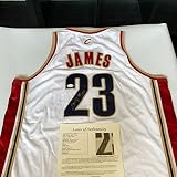 Lebron James #23 Signed Cleveland Cavaliers Adidas Game Model Jersey JSA COA - Autographed NBA Jerseys