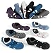 Mottee&Zconia Womens No Show Low Cut Ankle Sock Cotton Mesh Top Colors Ventilation Non-Slide Socks 6Pack Size5-8