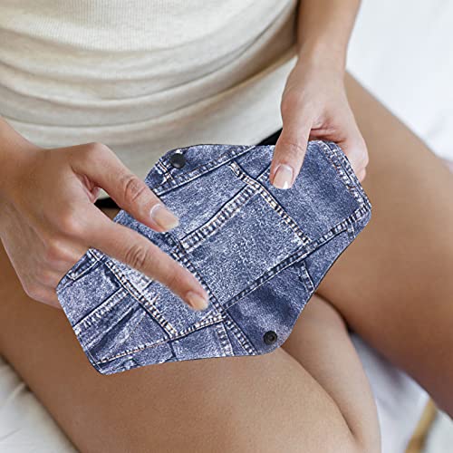 EXCEART Bambu Reutilizável Sanitária Pad Absorvente Lavável Cloth Menstrual Pad Almofadas de Inconti