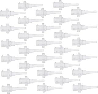 JECOMPRIS Ear Wax Removal Tool 60 Pcs Ear Washer Nozzle Elephant Ear Cleaning Kit Ear Washer Ear Wax Removal Kits Ear Cleaning Tips Kit De Cleaning Supplies Pp Nozzles Remover White