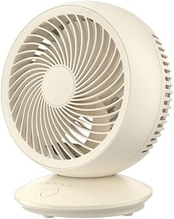 【ｇｇｋｋ】サーキュレーター 首振り 静音 壁掛け 扇風機 卓上 USB電源 10畳 風量3段階調節 DCモーター 5枚羽根 パワフル送風 小型 省エネ xr-jd14-iv