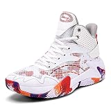 Fashion Modern WORLDLYDA Herren Mode High Top Basketball Schuhe Atmungsaktiv Casual Walk Athletic Basketball Sneakers für Damen und Herren (SNK15,40)