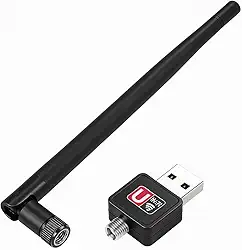 Adaptador Wifi para Pc USB 1800Mbps com Antena — Receptor Wireless para PC e Notebook, Conexão 2.4GHz – Alta Velocidade, Compatível com Windows, Linux e MAC PREMIUM MCO