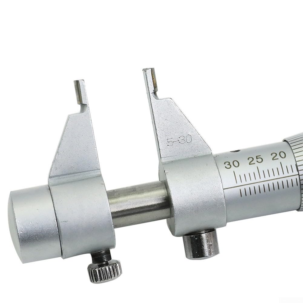 Innenmessschraube 5-30mm Mikrometer Edelstahl Präzision | Edelstahl Legierung, skaliert, 0.01mm für auflösung, rutschfestes design, chrom beschichtet