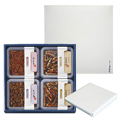 お歳暮 ギフト 湖魚 佃煮 詰め合わせ 紙箱入 あゆの店きむら / 4A