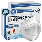 20 Mascherine Protettive FFP2 Certificate CE Made in Italy Mascherine sigillate singolarmente