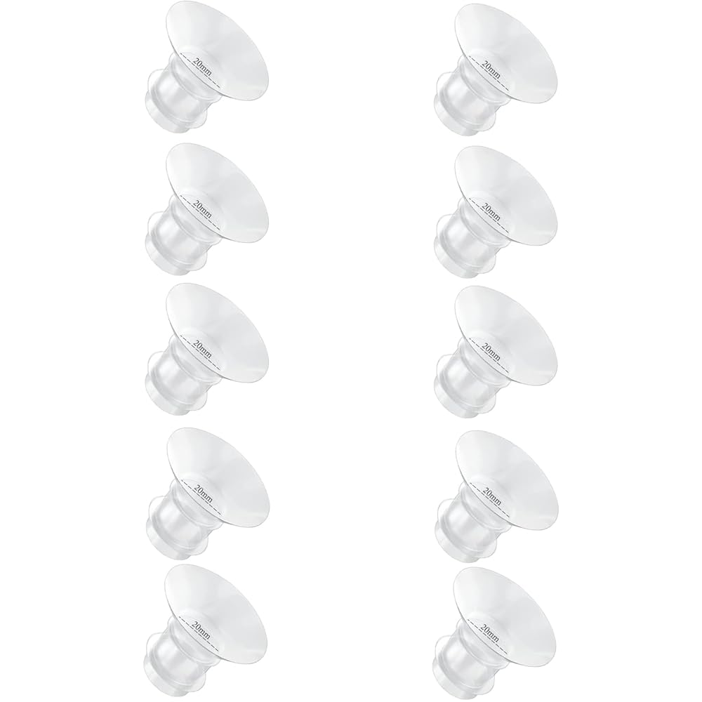 Flange Inserts 20mm for Medela,Spectra 24mm Shields/Flanges,Compatible with Momcozy S12 Pro/S9 Pro/S9/S12 Wearable Breast Pump,Reduce 24mm Nipple Tunnel Down to 20mm,10PCS
