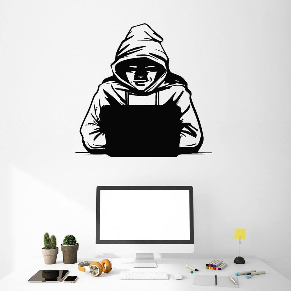 GADGETS WRAP Wall Decal Vinyl Sticker Hacker Computer Security for Office Home Wall Decoration (B0CPSJDV42) Amazon Price History, Amazon Price Tracker