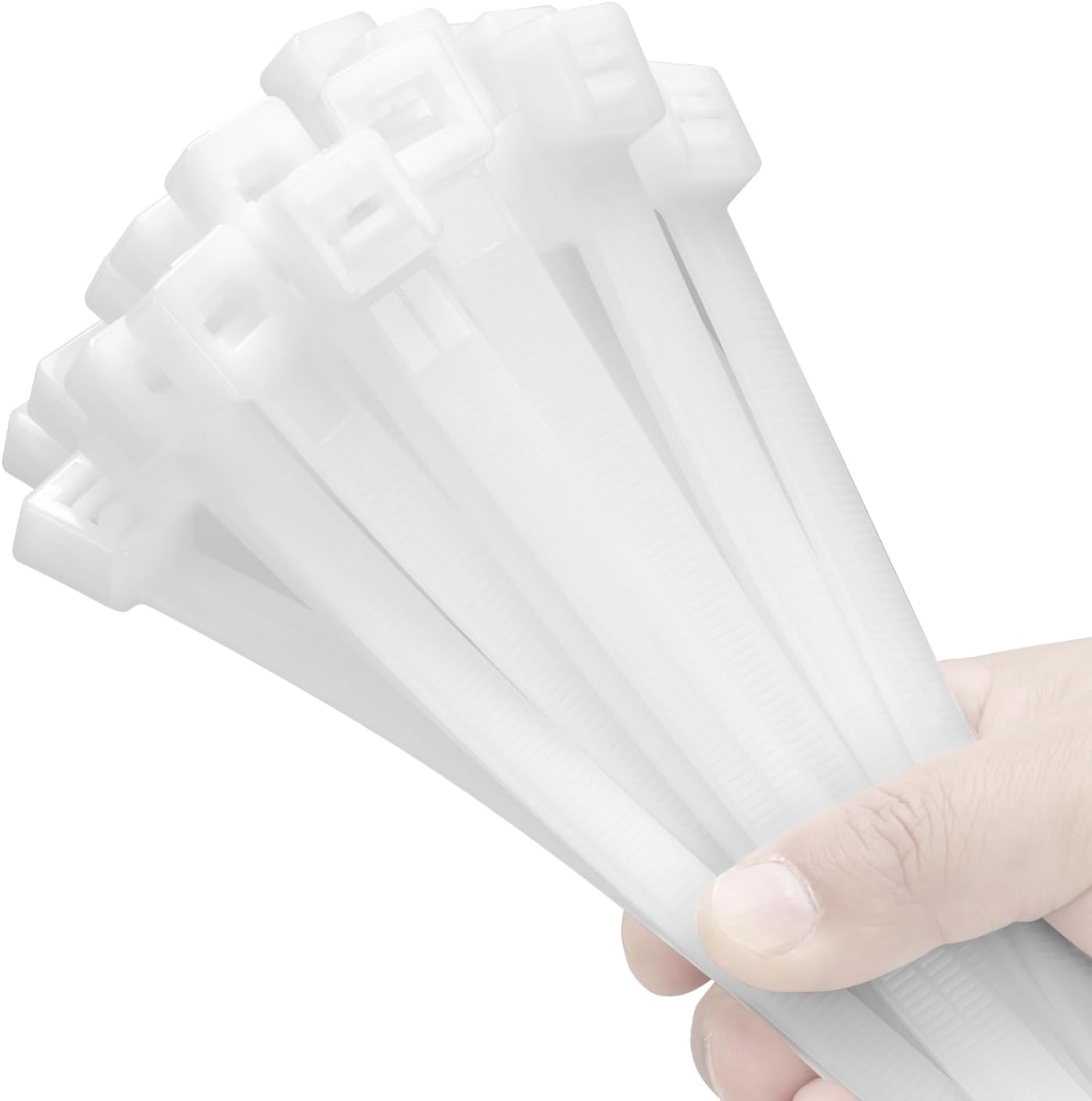 18 Inch Black Zip Ties Heavy Duty 500 Pack Long Cable Ties, 300 LBS Ultra Strong Tensile Strength, Self-Locking UV Resistant for Indoor and Outdoor Use