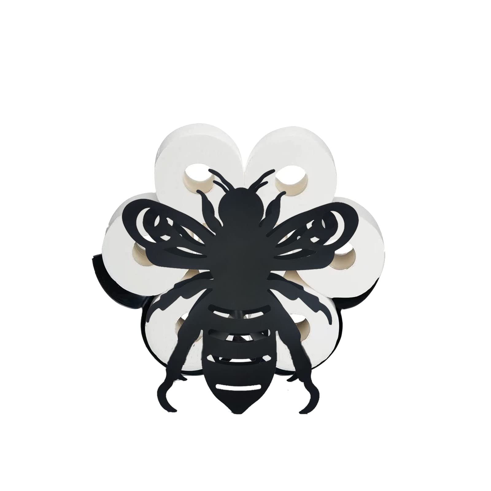 Tpone Bee Animal Toilet Roll Paper Holders, Metal Animal Decor, Metal Roll Paper Towel Rack Freestanding, 5-7 Rolls Tissue Storage, Animal Toilet Roll Paper Holders For Bathroom,Home,Kitchen,Toilet (Bee)