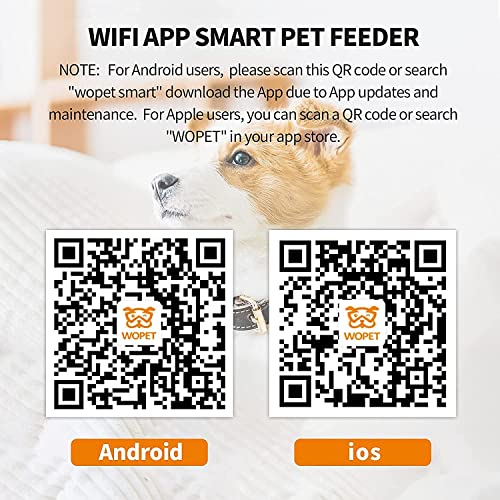 WOPET 8L Automatic Cat Feeder, 2.4G WiFi Enabled Smart Food Dispenser with Stainless Steel Food Bowl for Dry Food, APP… - Image 2