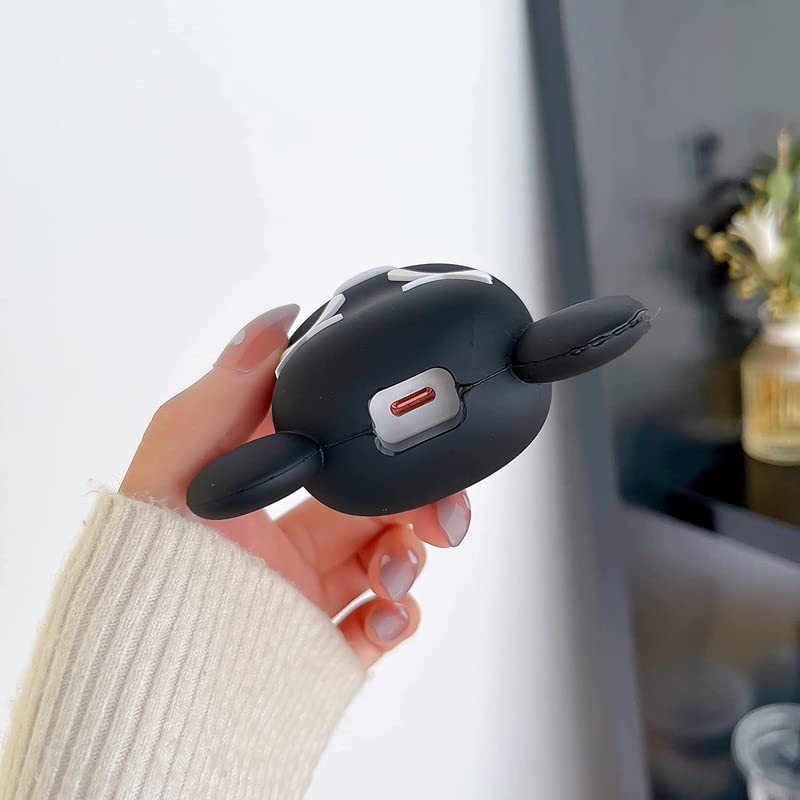 CRYSTALOPRO-3D-Cute-Cartoon-Series-Fast-Charger-Protector-for-iPhone-18W-20W-iPhone-14-13-12-11-Pro-Max-Fast-Charging-Cable-Charger-Head-Protective-Cover-Data-Cable-Protective-Sleeve-Black-Bear