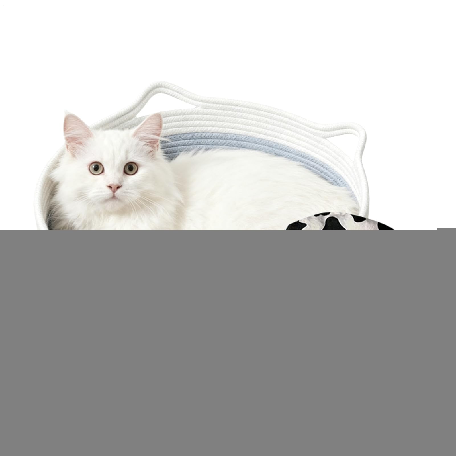 Lit lavable pour chaton panier tissé en corde de coton pour lapin et petit animal