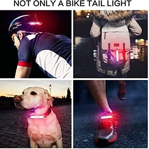 Image of Fastped Bicycle USB Rechargeable Tail Light Police Light Type 3 Colors (Red,Blue,White) Rear Light with Changing Colors, Waterproof Cycling Lights Wide-Angle Visibility - Suitable for Cycling