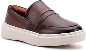 Sapato Loafer Masculino Mocassim Couro Casual Comfort Luxo