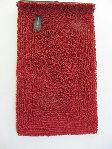 Badteppich Rot Flokati Nevada Aquanova, Größe:60x100