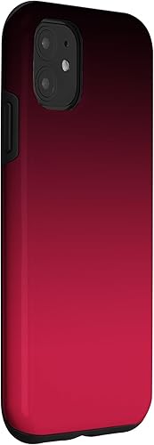 Miniatura 3 de Funda para iPhone 11 Color del año 2023 VIVA MAGENTA OMBRE GRADIENT NEGRO