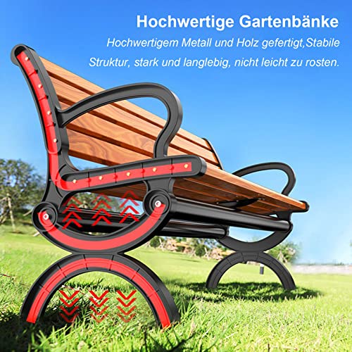 Banc de jardin résistant aux intempéries en bois noble durable