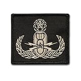 Bayonet Design - EOD Badge – US Army, Air Force, Navy, and Marines – Explosive Ordinance Disposal Badge – Hook and Loop Backing – 2 5/8″ X 2 1/4″