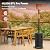 EAST OAK 48,000 BTU Patio Heater for Outdoor Use with Round Table Design, Double-Layer Stainless Steel Burner, Wheels, Triple Protection System, Outdoor Heater for Home and Residential, Black
