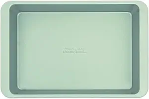 KitchenAid Nonstick Aluminized Steel Cake Pan, Dishwasher Safe, Pistachio, 9