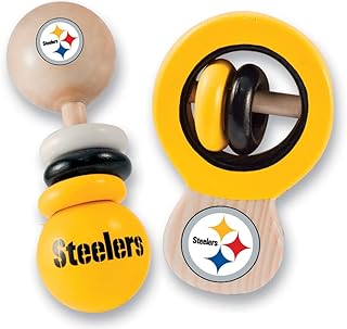 NFL Pittsburgh Steelers Baby Rattle Set - 2 Pack