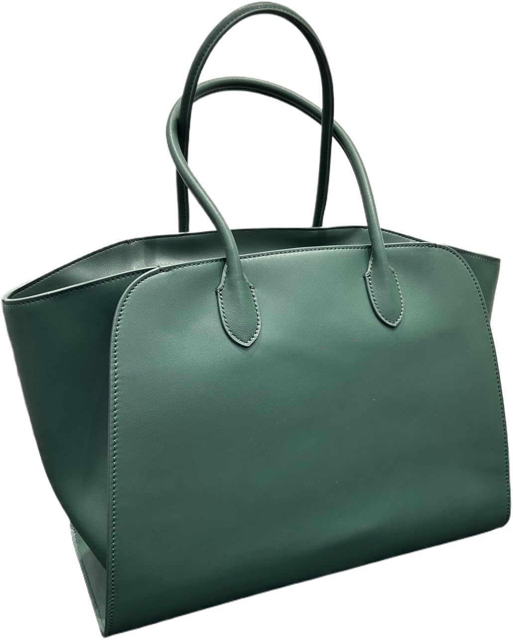 Full Grain Leather Handmade Tote Bag for Women Large Capacity,TR Bag MAR14 Minimal Luxury Annual New