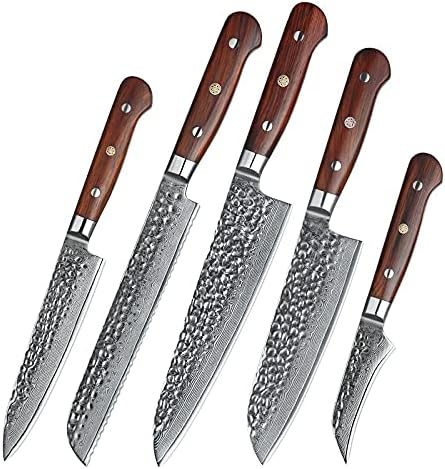 Set Cuchillos Cocina 5 Piezas Acero Inoxidable