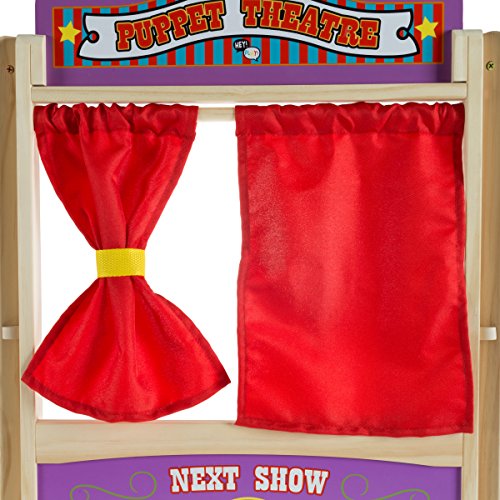 Hey! Play! 80-HCH212 Wooden Tabletop Puppet Theater thumb #2