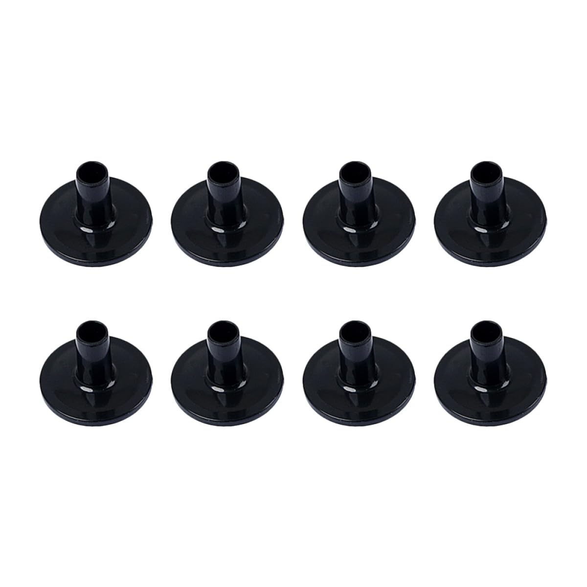 Manchons en Plastique Noirs pour Pied de Cymbale 8 Pièces Accessoires de Batterie Protégeant les Cymbales Compatibles Plupart