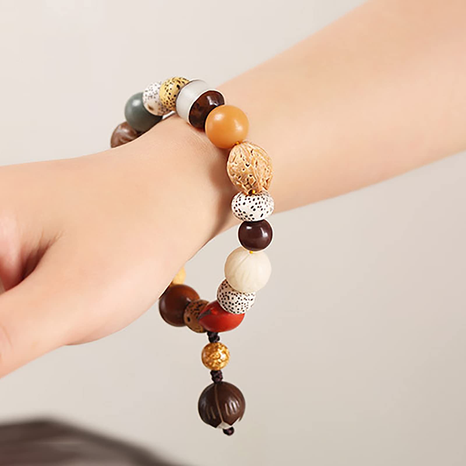 Mala-Perlen Achtzehn Bodhi-Samen-Armband for Männer und Frauen, Yoga-Meditationsperlen-Armband, Handgelenk-Zubehör, B
