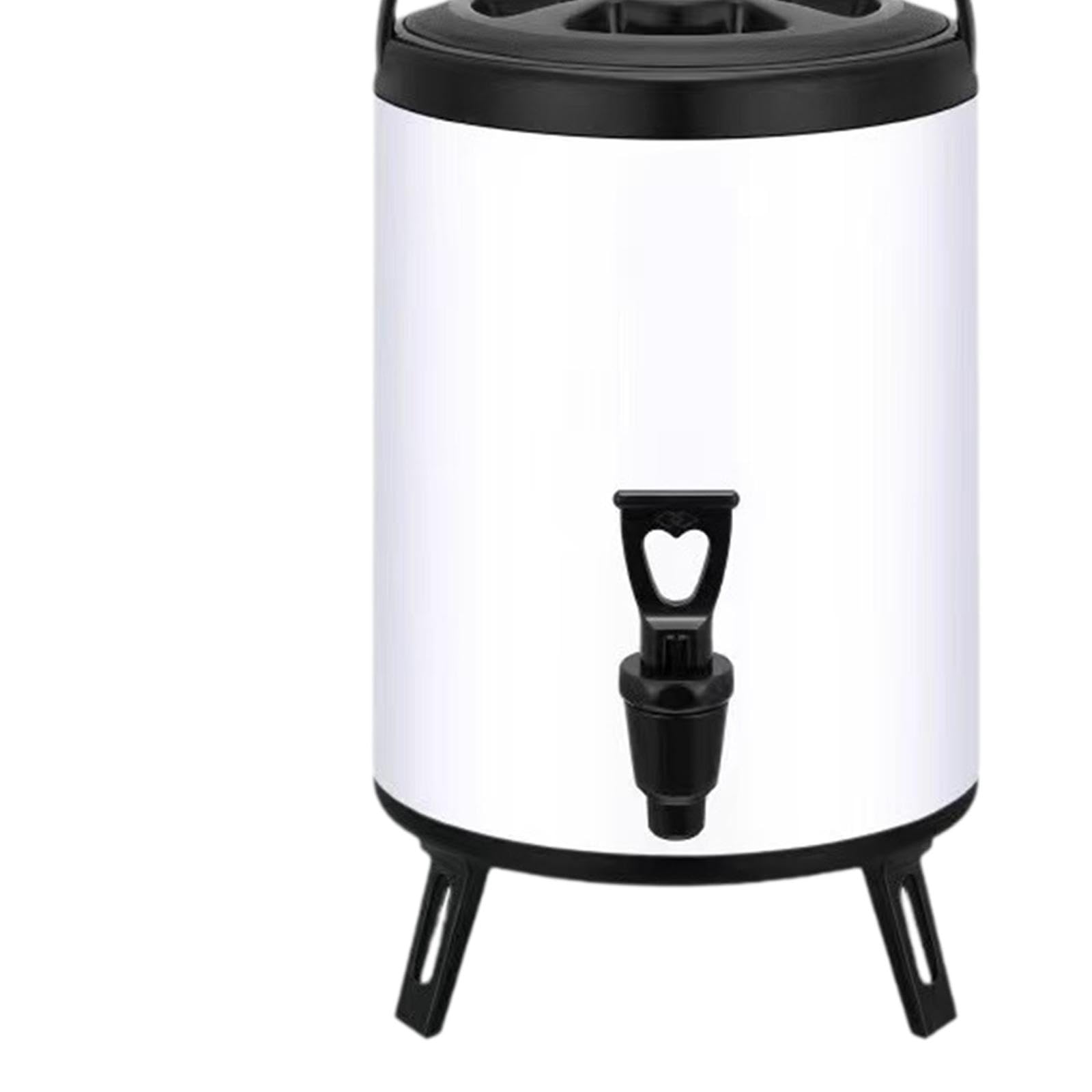 Dispensador de Bebidas de Doble Capa con Aislamiento Térmico, de Acero Inoxidable, para Bebidas Frías Y Calientes, con Asa Reforzada. Ideal para, tal como se describe, 10l